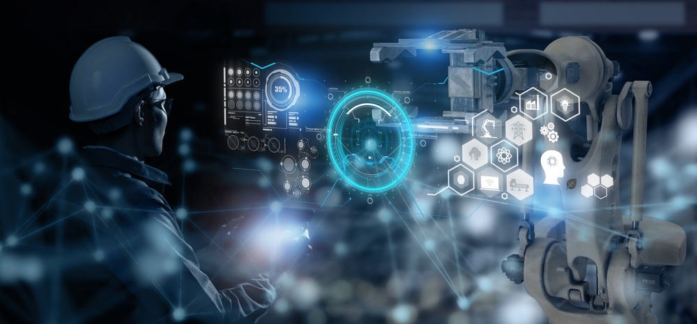 Smart,Industry,4.0,Futuristic,Technology,Concept,,Engineer,Use,Artificial,Intelligence